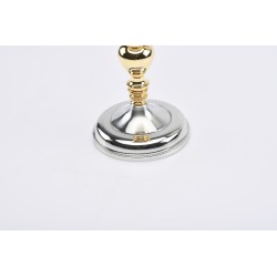 Calice satinato con coppa dorata