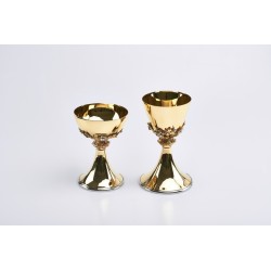 Pisside nodo e fodera peltro cm. 20