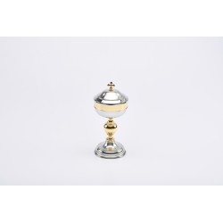 Pisside satinata coppa dorata lucida cm. 19