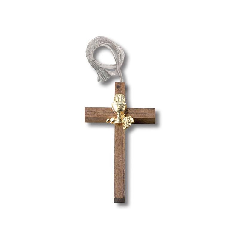 Croce in legno con calice