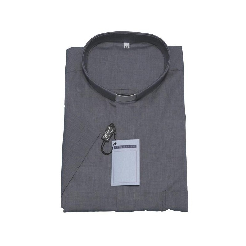 Camicia clergy fil a fil - manica corta