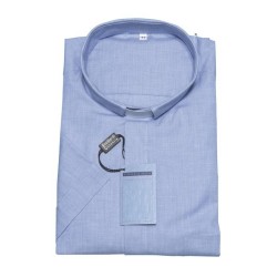 Camicia clergy fil a fil - manica corta
