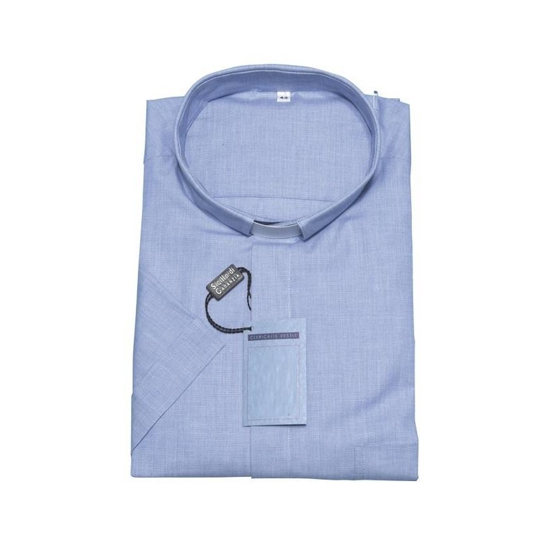 Camicia clergy fil a fil - manica corta