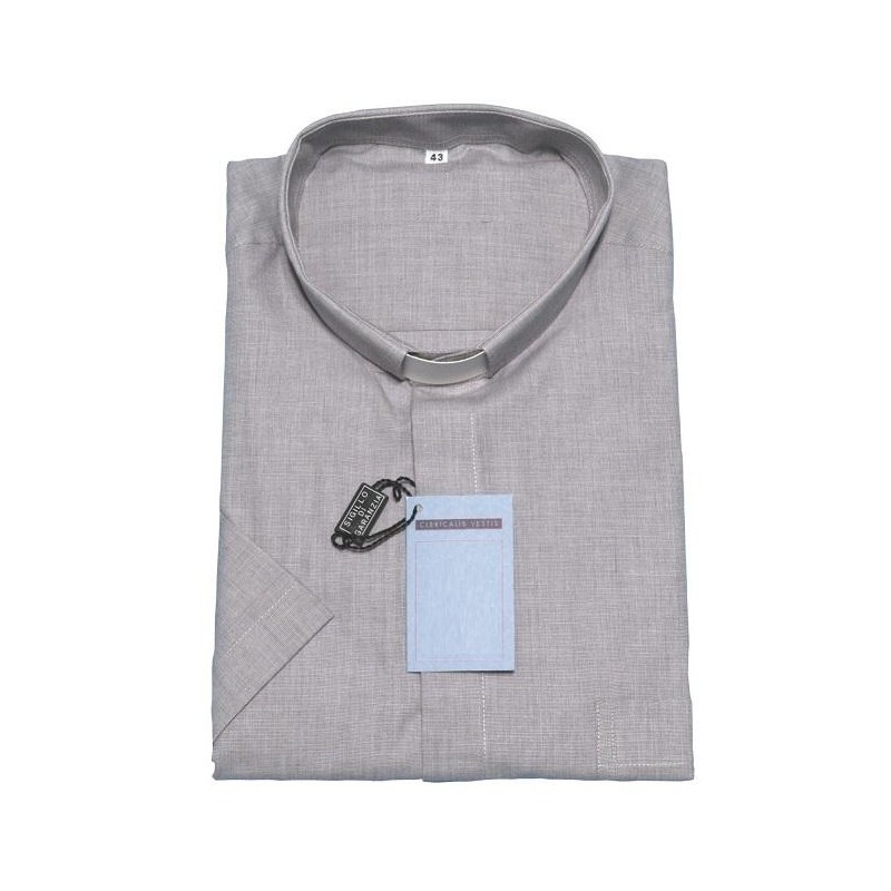 Camicia clergy fil a fil - manica corta