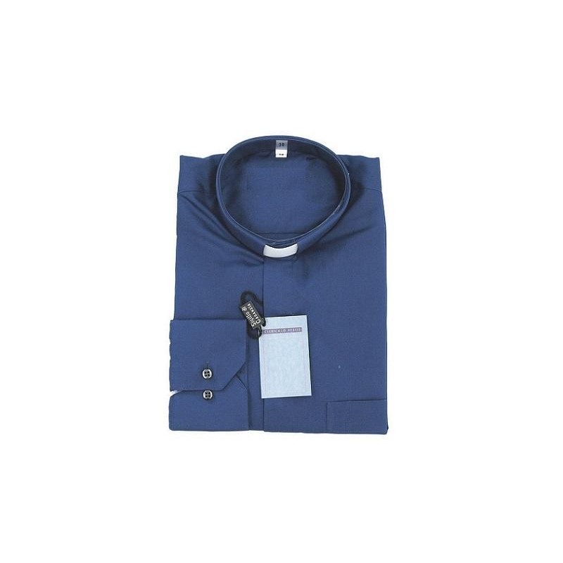 Camicia clergy popeline - manica lunga