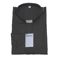 Camicia clergy popeline - manica lunga