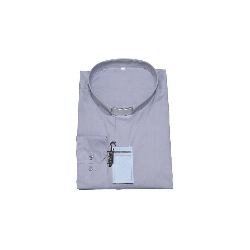 Camicia clergy popeline - manica lunga