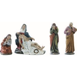 Addolorata con Gesù morto cm. 13 (4 pz)
