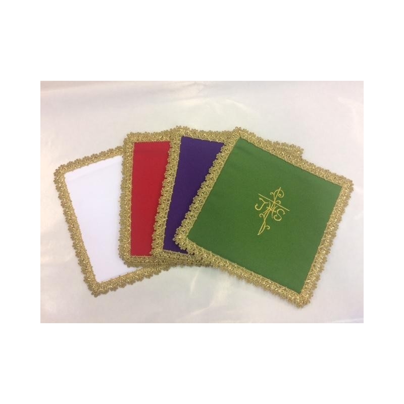 Palla copricalice con ricamo Croce e IHS