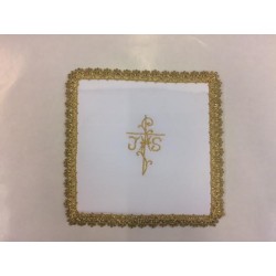 Palla copricalice con ricamo Croce e IHS