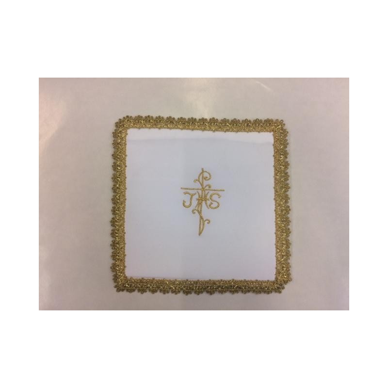 Palla copricalice con ricamo Croce e IHS