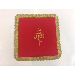 Palla copricalice con ricamo Croce e IHS