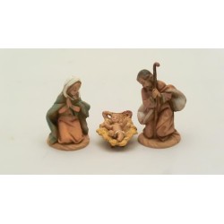 Natività 3 pezzi cm. 6,5