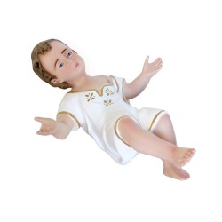 cm. 40 Bambino in resina con veste