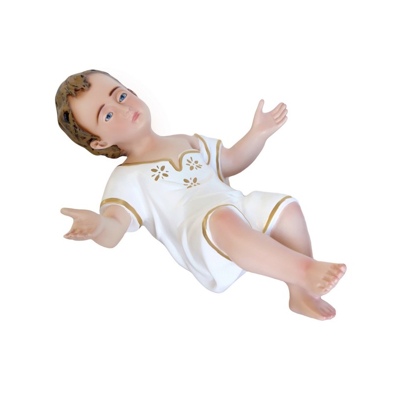 cm. 40 Bambino in resina con veste