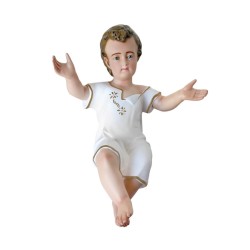 cm. 50 Bambino in resina con veste