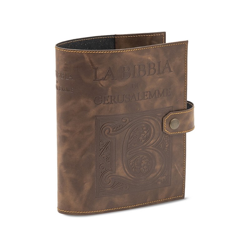 Copri Bibbia di Gerusalemme stampa caldo cuoio rigenerato