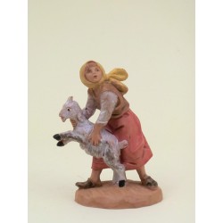Donna con pecora cm. 6,5