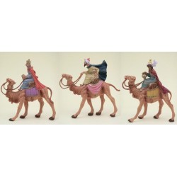 Serie 3 Re Magi a cammello cm. 6,5