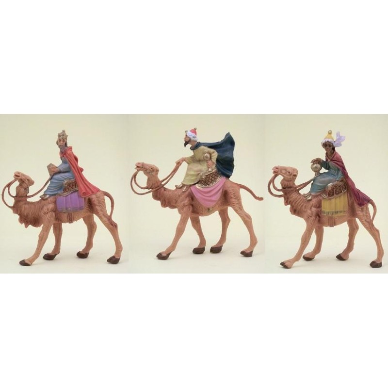 Serie 3 Re Magi a cammello cm. 6,5