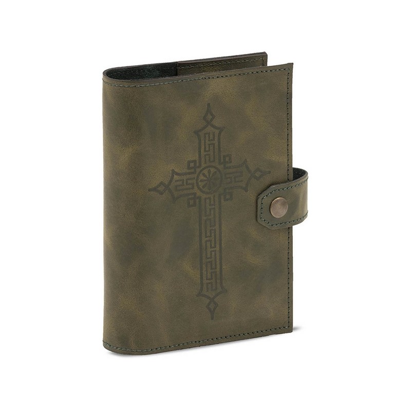 Coprilibro in vero cuoio per Breviario Liturgia delle ore volume unico stampa a caldo