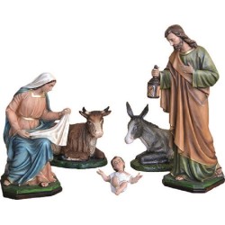 Natività 5 pezzi - presepio cm. 100