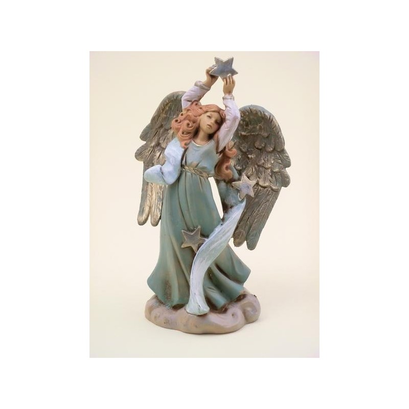 Angelo con stelle cm 12