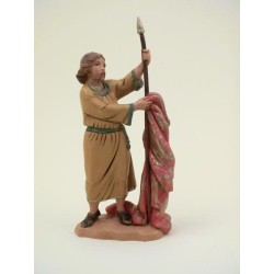 Pastore con lancia e tenda cm 12