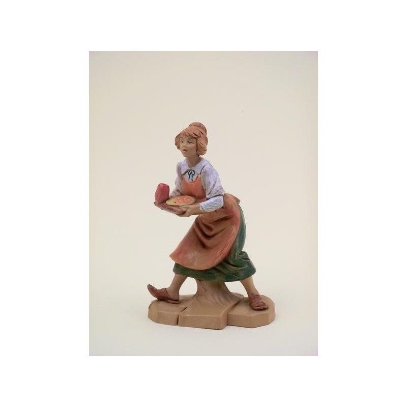 Cameriera con vassoio cm 12