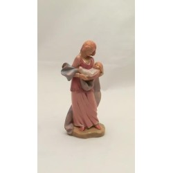 Donna con bambino in braccio cm 12