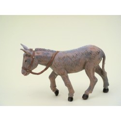 Asino in piedi grigio cm 12