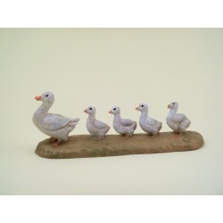 Famiglia anatre cm 12