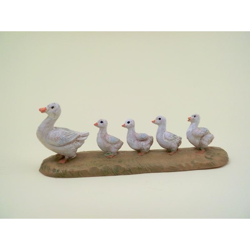 Famiglia anatre cm 12