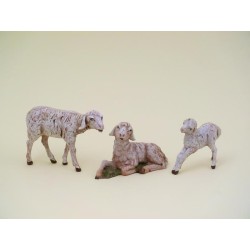 Famiglia pecore cm 12
