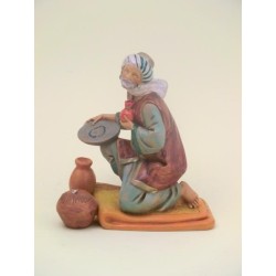 Pastore arabo in ginocchio con doni cm 19