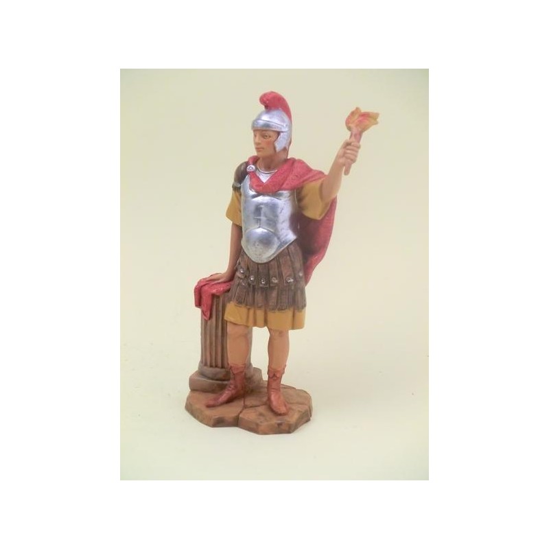 Soldato romano con fiaccola cm 19