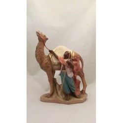 Pastore arabo con cammello cm 19