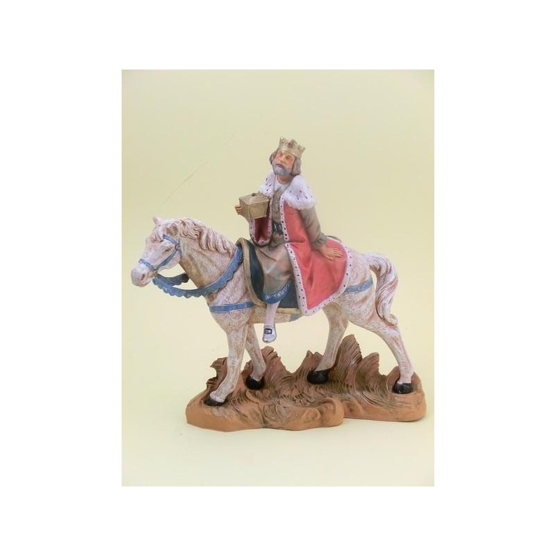 Re Bianco a cavallo cm 19