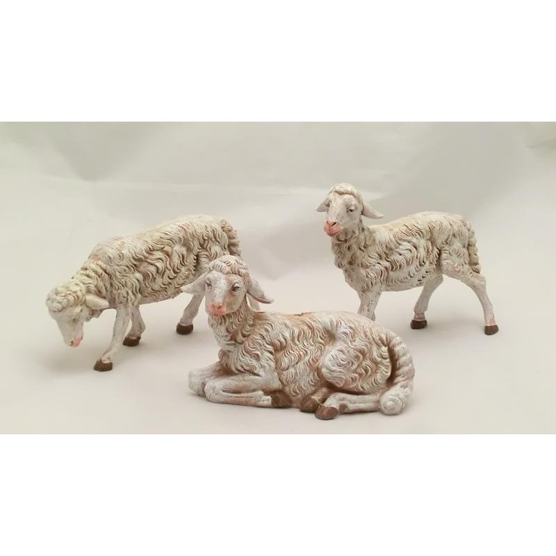Serie 3 pecore sfumate cm 30