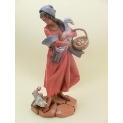 Donna con oche cm 30