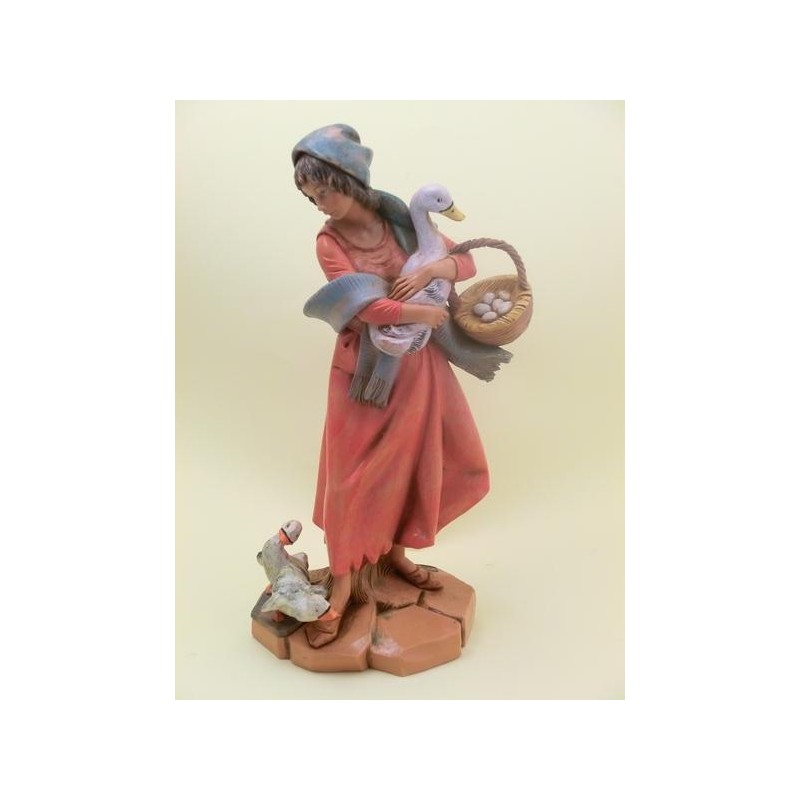 Donna con oche cm 30