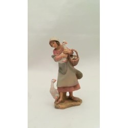 Donna con oca cm 9,5
