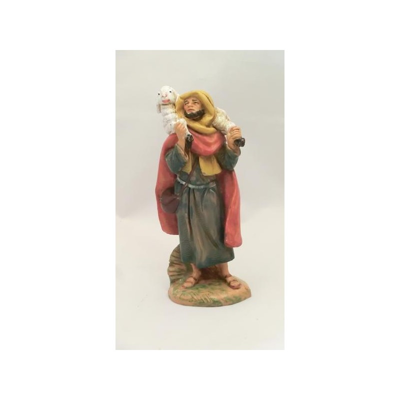 Pastore arabo con agnello in spalla cm 9,5