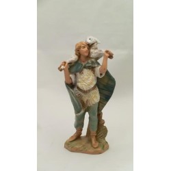 Ragazzo con agnello in spalla cm 9,5