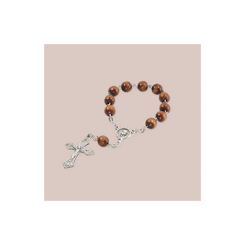 Decina rosario in legno