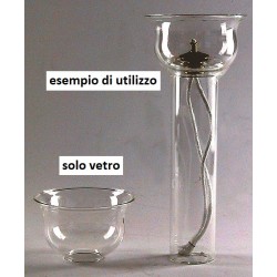 Antivento in vetro foro Ø 30