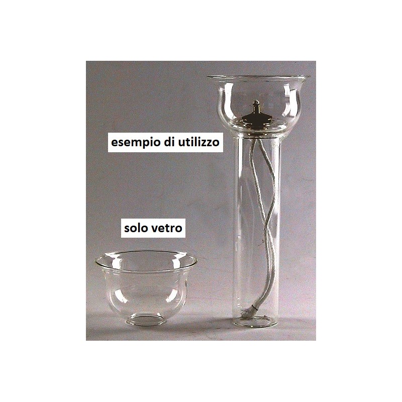 Antivento in vetro foro Ø 30