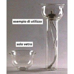 Antivento in vetro foro Ø 25