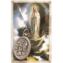 Confezione medaglia Madonna di Lourdes
