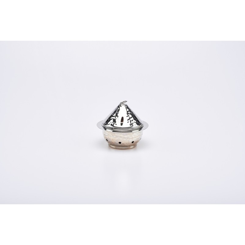 Incensiere nikelato a lumino